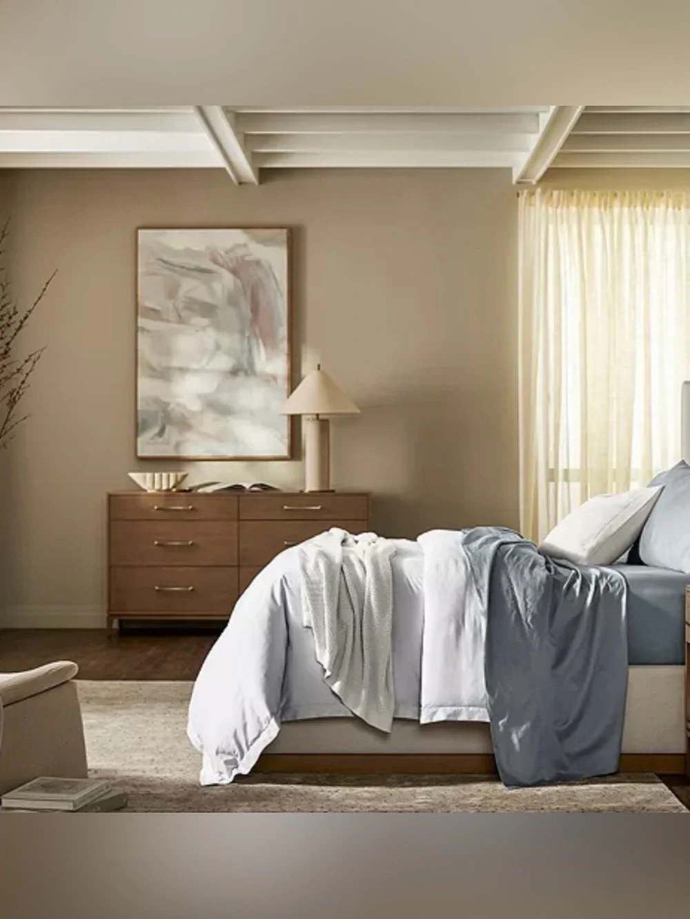 New 2 PILLOWCASES king BOLL & BRANCH BLUESTONE  BLUE GRAY luxury signature
